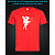 tshirt with Reflective Print Little Fairy - XS red