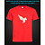 tshirt with Reflective Print Pegas Wings - XS red