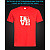 tshirt with Reflective Print American football - XS red