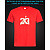 tshirt with Reflective Print Michael Jordan 23 - XS red