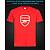 tshirt with Reflective Print Arsenal - XS red