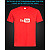 tshirt with Reflective Print Youtube - XS red