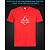 tshirt with Reflective Print Big Angry Fish - XS red