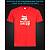tshirt with Reflective Print Raccoon Gang - XS red