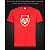 tshirt with Reflective Print The Raccoon - XS red