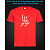 tshirt with Reflective Print Все буде добре - XS red