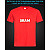 tshirt with Reflective Print SKAM - XS red