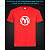 tshirt with Reflective Print Magic The Gathering - XS red
