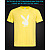 tshirt with Reflective Print Playboy - XS yellow