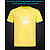 tshirt with Reflective Print Android - XS yellow