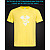 tshirt with Reflective Print Pirate Skull - XS yellow