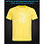 tshirt with Reflective Print Skull Music - XS yellow