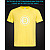 tshirt with Reflective Print Bitcoin - XS yellow