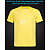 tshirt with Reflective Print Angry Face - XS yellow