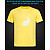 tshirt with Reflective Print Cute Cats - XS yellow