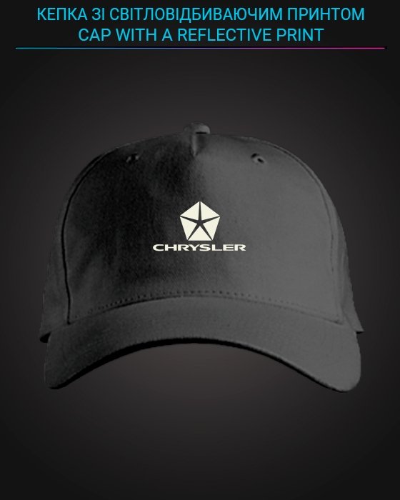 Cap with reflective print Chrysler Logo 2 - black