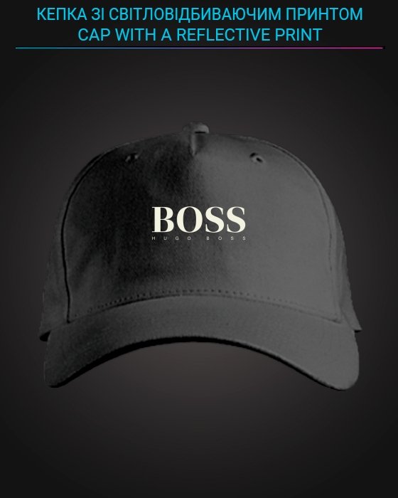 Cap with reflective print Hugo Boss - black