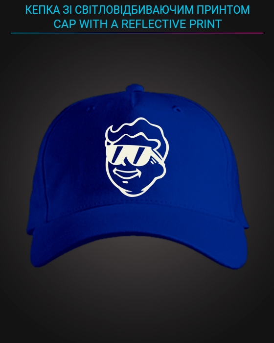 Cap with reflective print Fallout Cute Hero - blue