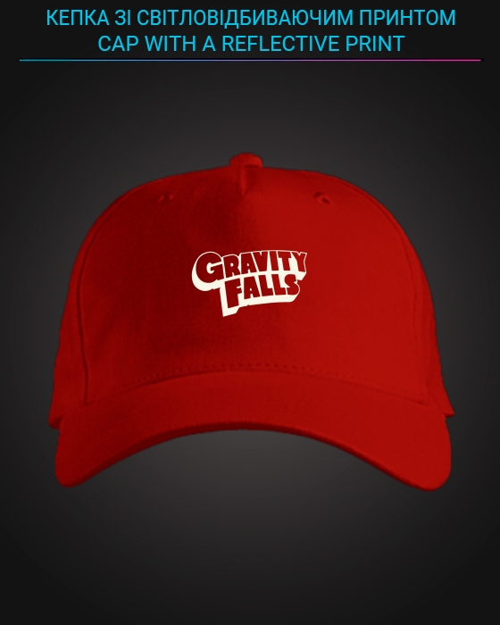 Cap with reflective print Gravity Falls - red