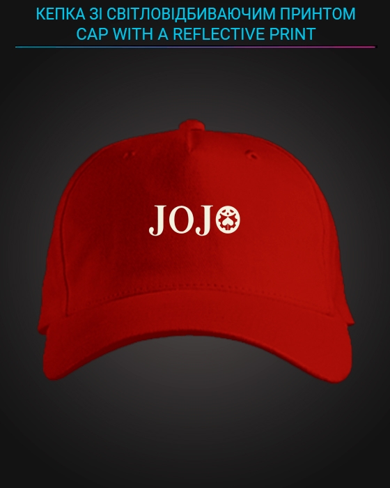 Cap with reflective print Jojo - red