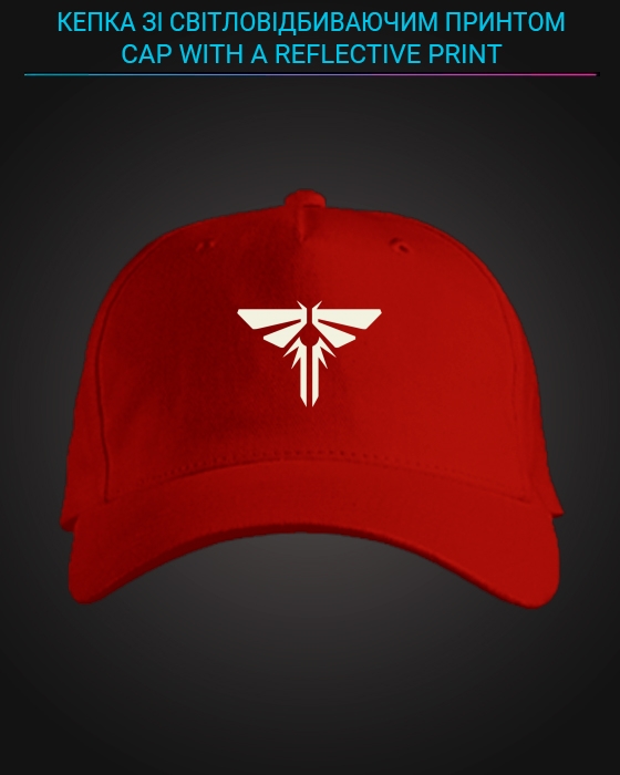 Cap with reflective print The Last Of Us - red