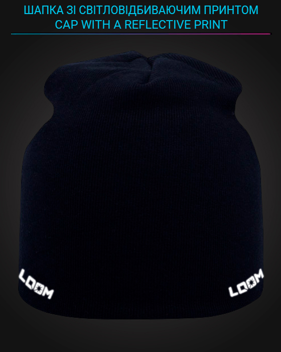 Cap with reflective print Yoga Logo - black - фото 2