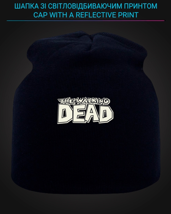 Cap with reflective print The Walking Dead Logo - black