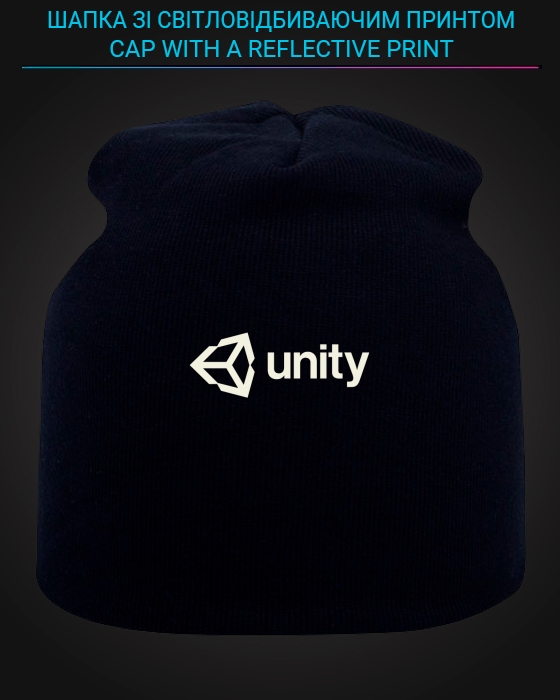 Cap with reflective print Unity - black