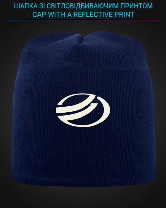 Cap with reflective print ZAZ Logo - blue