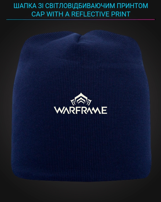 Cap with reflective print Warframe - blue