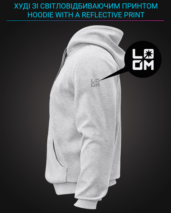 Hoodie with Reflective Print Call Of Duty Black Ops - M grey - фото 2