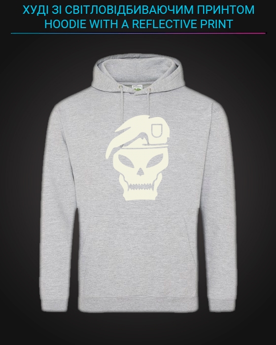 Hoodie with Reflective Print Call Of Duty Black Ops - M grey