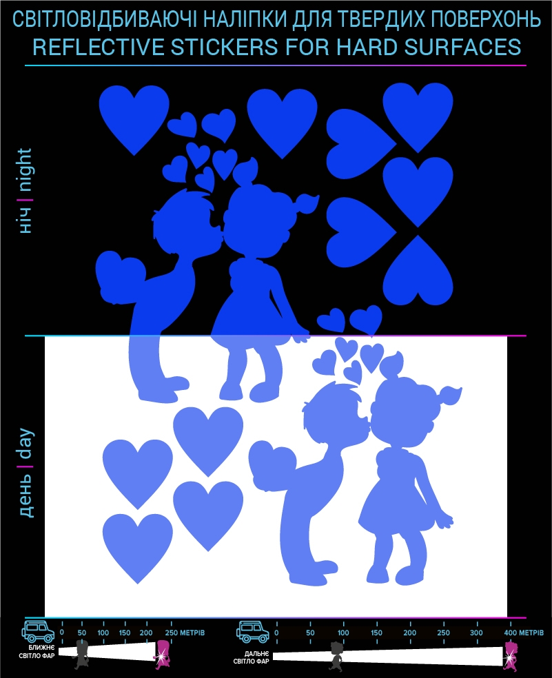 Kids love stickers reflective, blue, hard surface photo