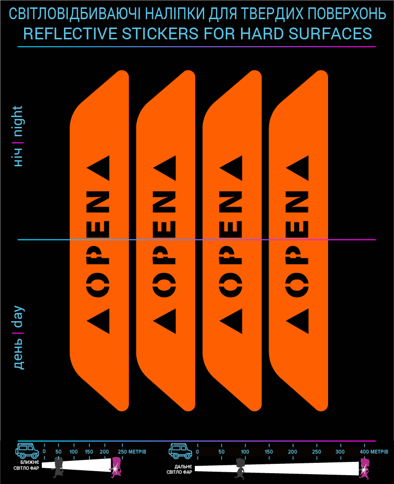 Open label, orange, hard surface - фото 2