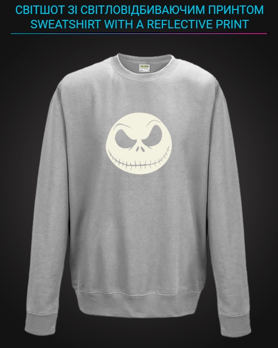 sweatshirt with Reflective Print The Nightmare Before Christmas - 5/6 grey