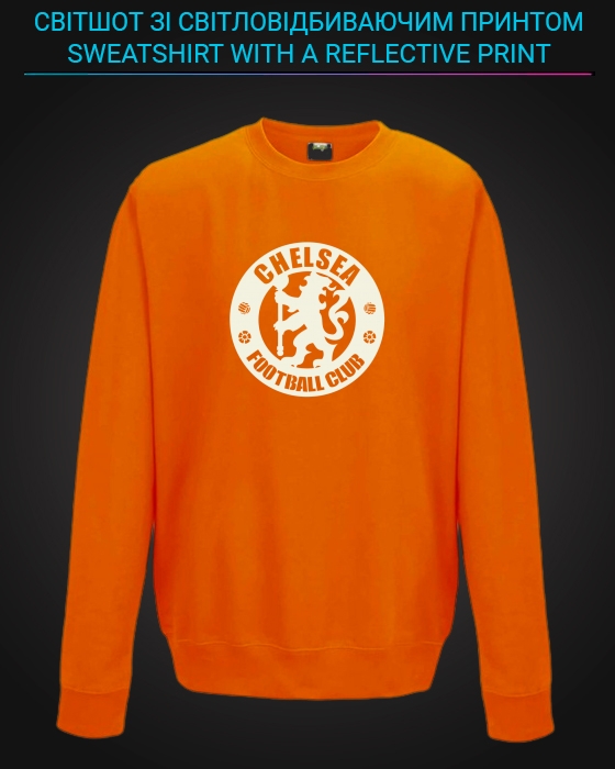 sweatshirt with Reflective Print Chelsea - 5/6 orange