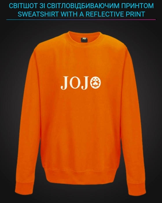 sweatshirt with Reflective Print Jojo - 5/6 orange