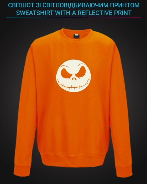 sweatshirt with Reflective Print The Nightmare Before Christmas - 5/6 orange