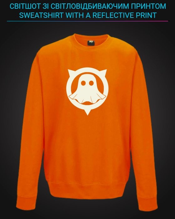 sweatshirt with Reflective Print Call Of Duty Ghosts Car - 5/6 orange