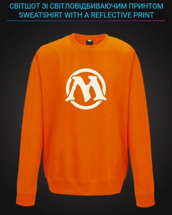 sweatshirt with Reflective Print Magic The Gathering - 5/6 orange
