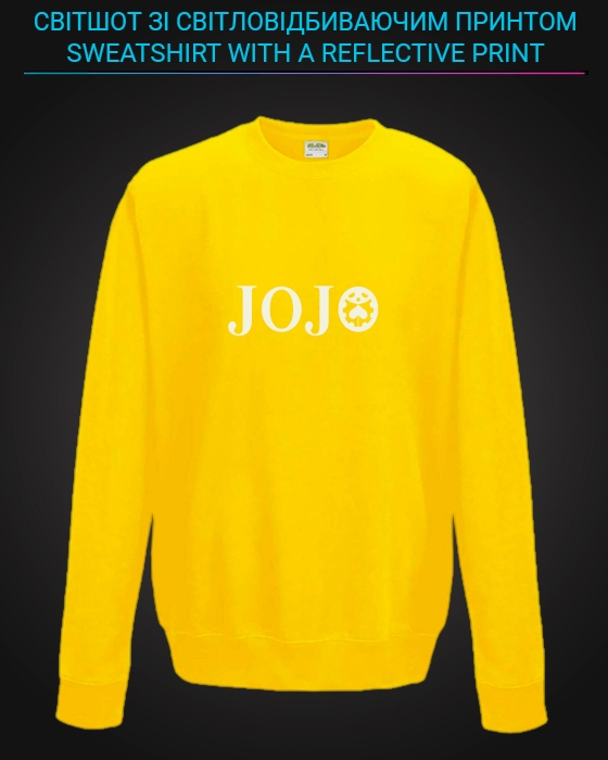 sweatshirt with Reflective Print Jojo - 5/6 yellow