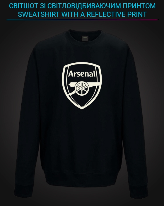 sweatshirt with Reflective Print Arsenal - 2XL black