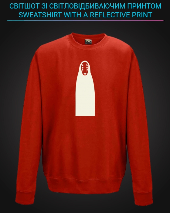 sweatshirt with Reflective Print Spirited Away - 2XL red