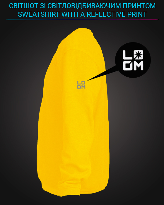 sweatshirt with Reflective Print Sponge Bob - 5/6 yellow