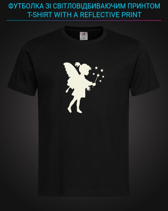 tshirt with Reflective Print Little Fairy - XS black