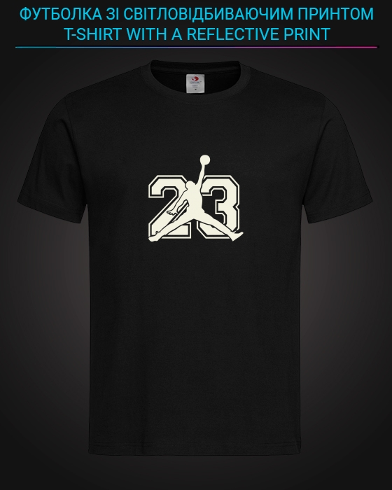 tshirt with Reflective Print Michael Jordan 23 - XS black