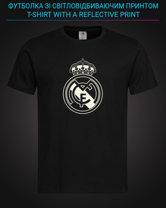tshirt with Reflective Print Real Madrid - XS black