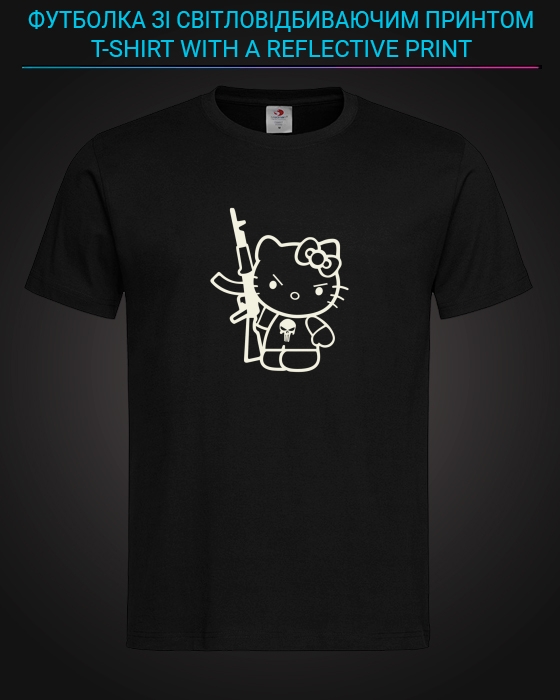 tshirt with Reflective Print Hello Kitty - XS black
