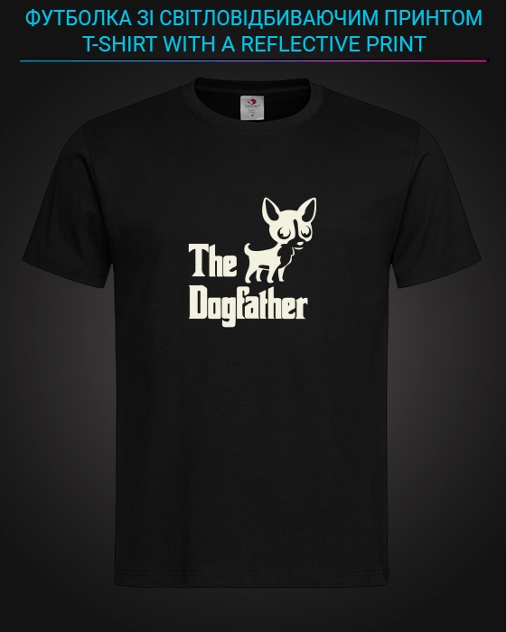 tshirt with Reflective Print The Dogfather - XS black