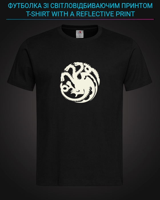 tshirt with Reflective Print Daenerys Targaryen - XS black